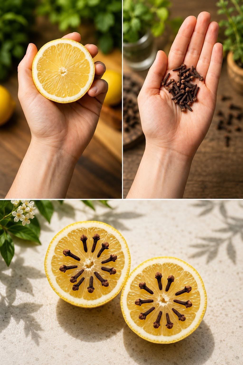 Add cloves to lemons and limes to repel bees, mosquitoes, wasps, and flies. 778124090 28154734334166527 6046446759045417545 n